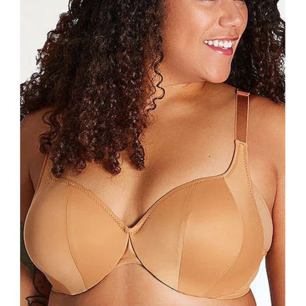NWT Trusst Lingerie Women's Naomi Essential Full Figure Bra in Brown